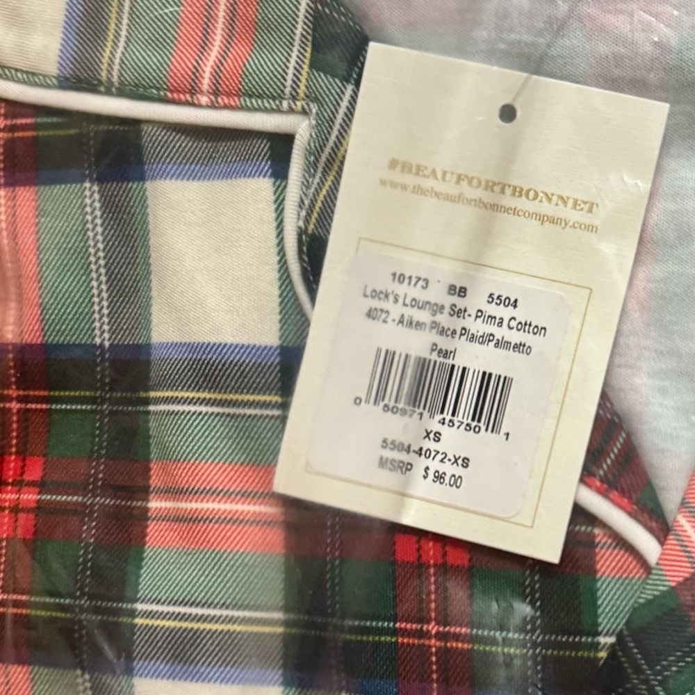 The Beaufort Bonnet Company TBBC Lock’s Lounge Set Aiken Place Plaid - Picture 3 of 3
